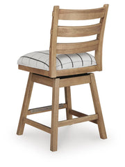 Ridgester Upholstered Swivel Barstool