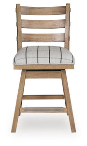 Ridgester Upholstered Swivel Barstool