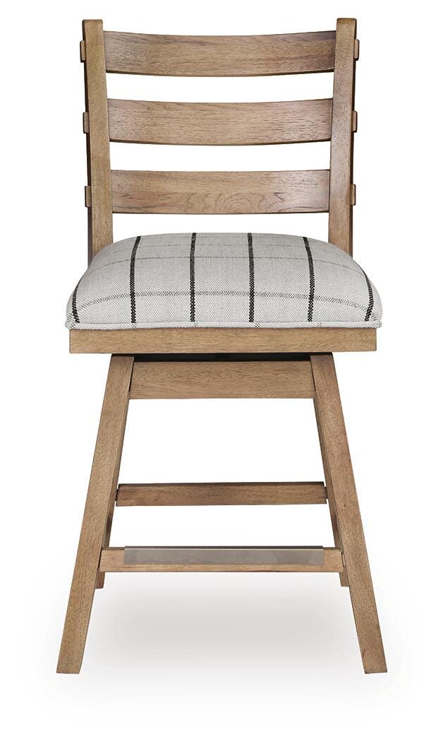 Ridgester Upholstered Swivel Barstool