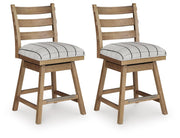 Ridgester Upholstered Swivel Barstool