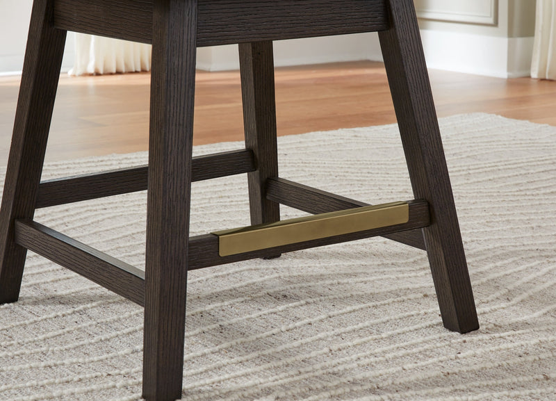 Burkhaus Upholstered Swivel Barstool