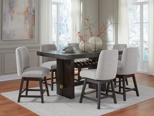 Burkhaus Dining Sets Counter Height Dining Table and 6 Barstools
