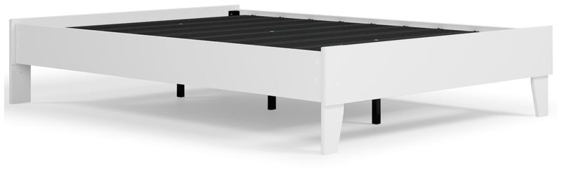 Piperton Bed Full Platform Bed White