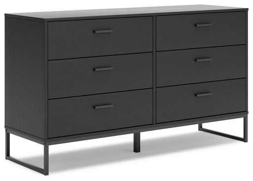 Socalle Six Drawer Dresser Black