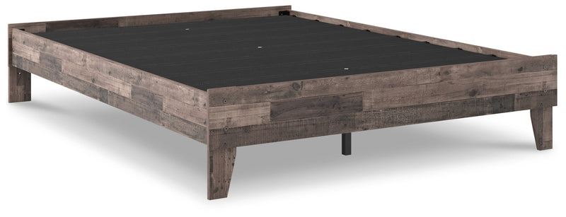 Neilsville Platform Bed Queen Platform Bed Multi Gray
