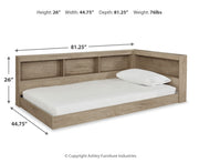 Oliah Bookcase Storage Bed