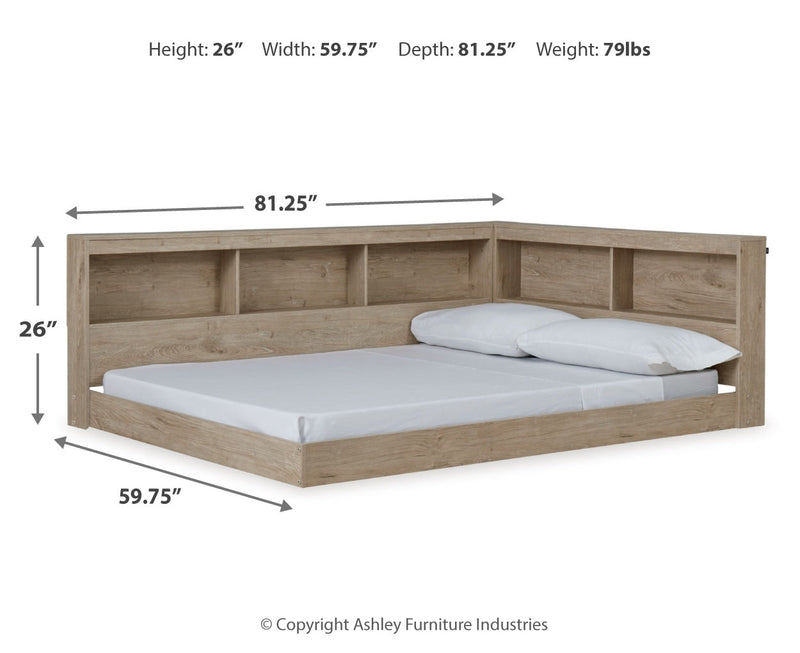 Oliah Bookcase Storage Bed