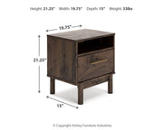 Calverson One Drawer Night Stand