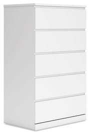 Onita Five Drawer Chest White