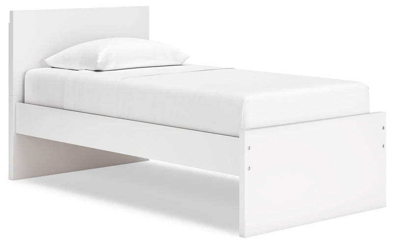 Onita Platform Bed Twin Panel Platform Bed White