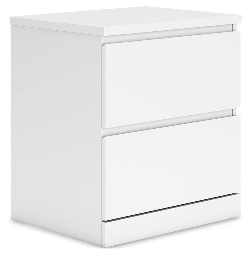 Onita Two Drawer Night Stand White
