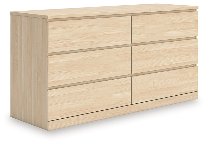 Onita Six Drawer Dresser Natural
