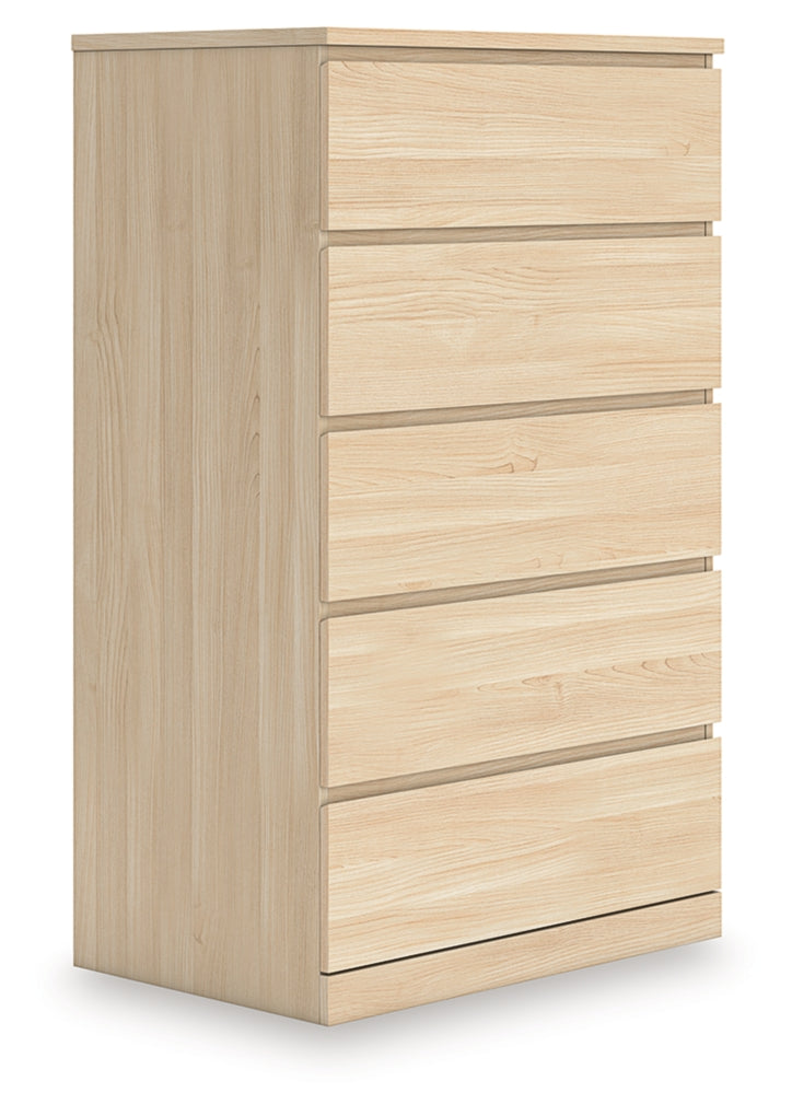 Onita Five Drawer Chest Natural
