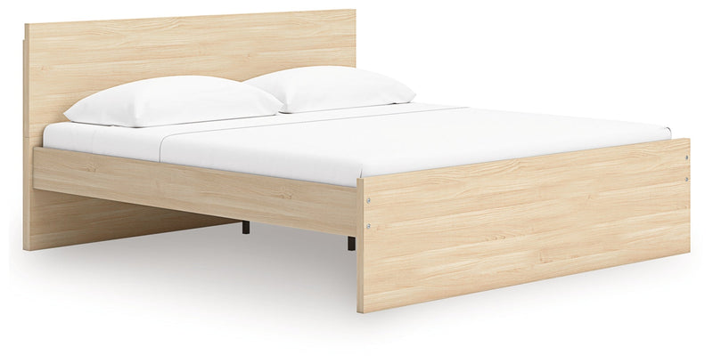 Onita Platform Bed Queen Panel Platform Bed Natural