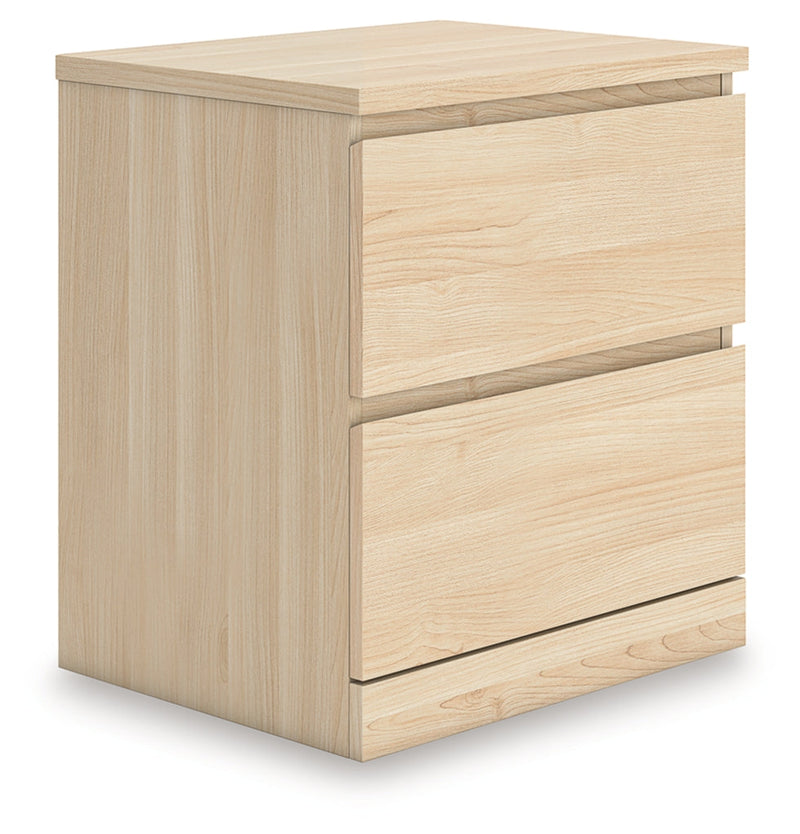 Onita Two Drawer Night Stand Natural