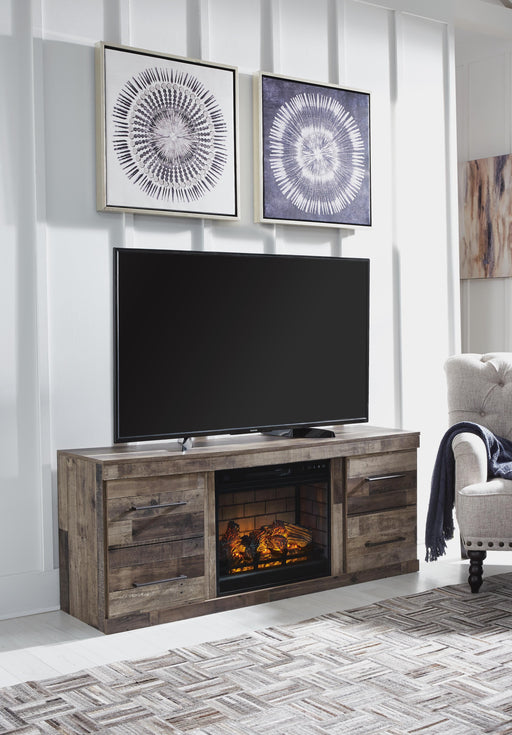 Derekson Mantels and Fireplaces TV Stand with Electric Fireplace