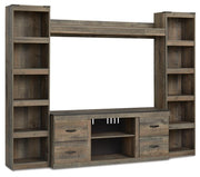 Trinell TV Stands 4-Piece Entertainment Center (v2)
