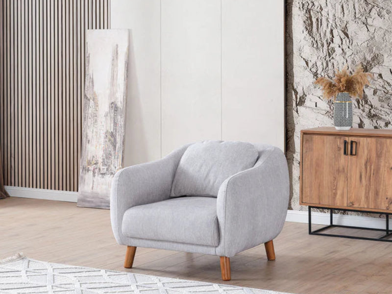 Happy Grey 4-Piece Living Room Set
