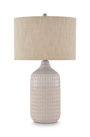 Saffi Table Lamps - Beige/White Capwich Table Lamp