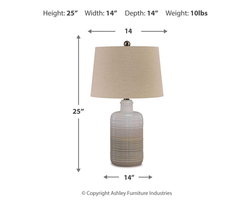 Marnina Ceramic Table Lamp Set of 2