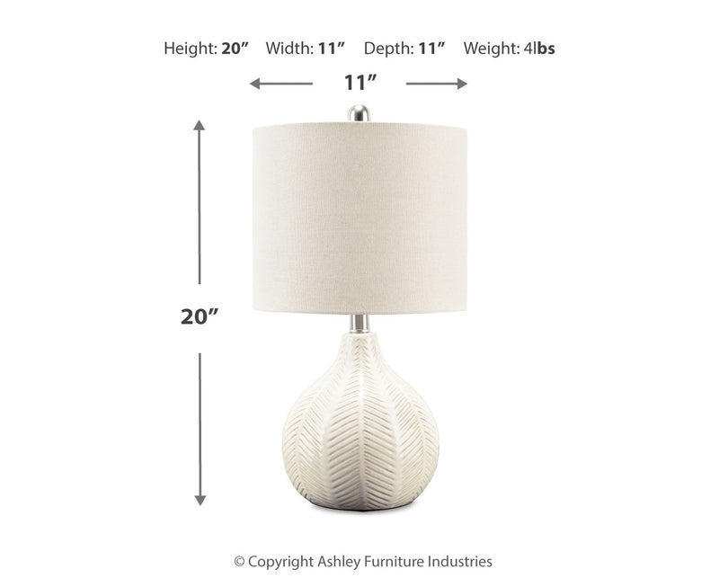 Rainermen Ceramic Table Lamp