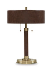 Saffi Table Lamps - Brown/Gold Finish Arcmond Table Lamp