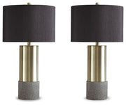 Marnina Lamp Sets Jacek Table Lamp (Set of 2) Gray Brass Finish