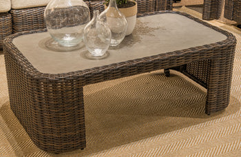 Mission Outdoor Beach Rectangular Cocktail Table