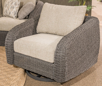 Baymont Outdoor Cove Swivel Glider Chair w Cushion