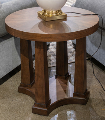 Rustic Plains Round End Table Default Title