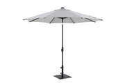 Spring Palms Outdoor 10' LED Twist Umbrella Gray