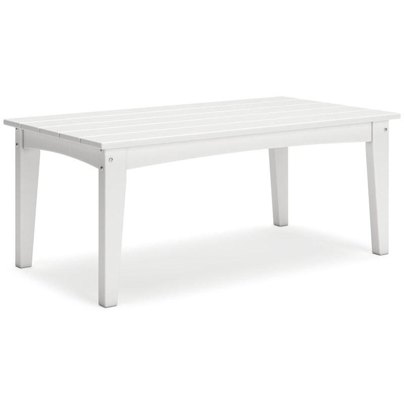 Hyland Wave Rectangular Cocktail Table White
