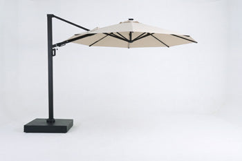 Spring Palms Outdoor 11' LED Offset Umbrella Tan