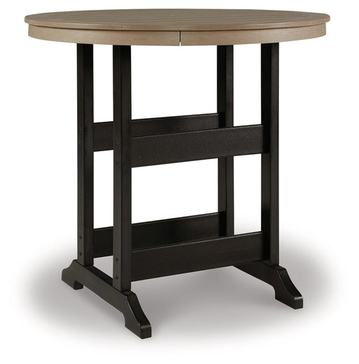 Fairen Trail Table With Umbrella Option Round Bar Table with Umbrella Option