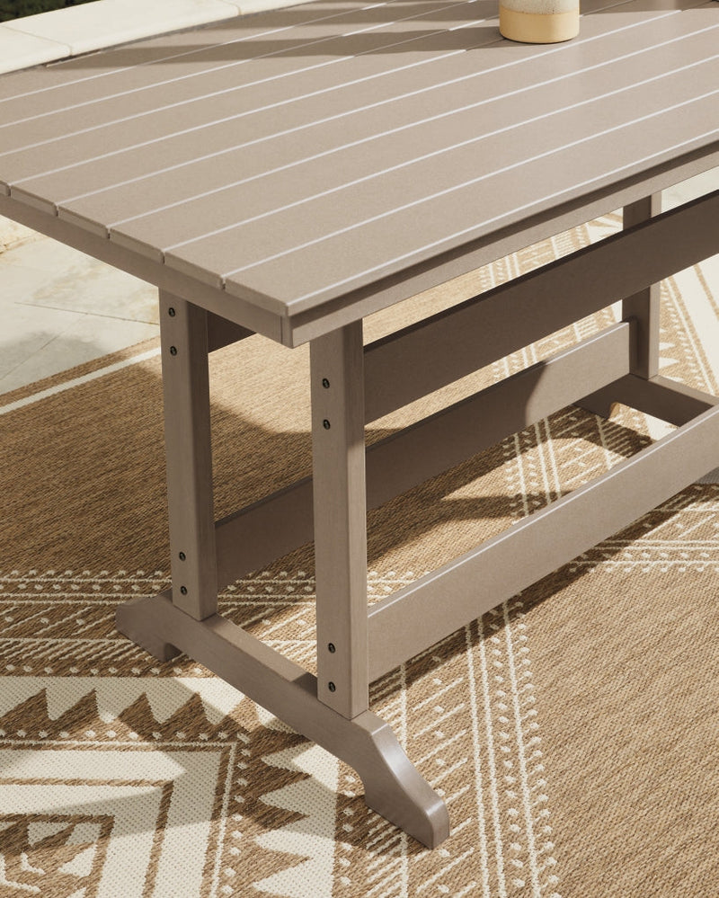 Sandy Dune RECT COUNTER TABLE with Umbrella Option