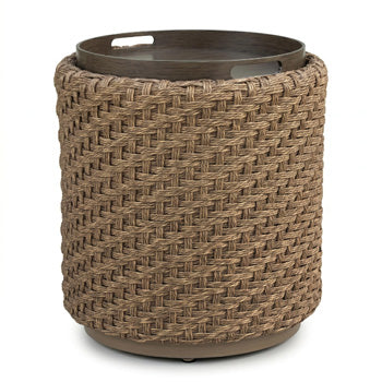 Alabaster Outdoor Outdoor End Table