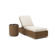 Alabaster Outdoor Outdoor Chaise Lounge with Cushion