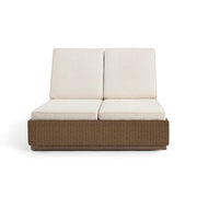 Alabaster Outdoor Outdoor Double Lounge with Cushion