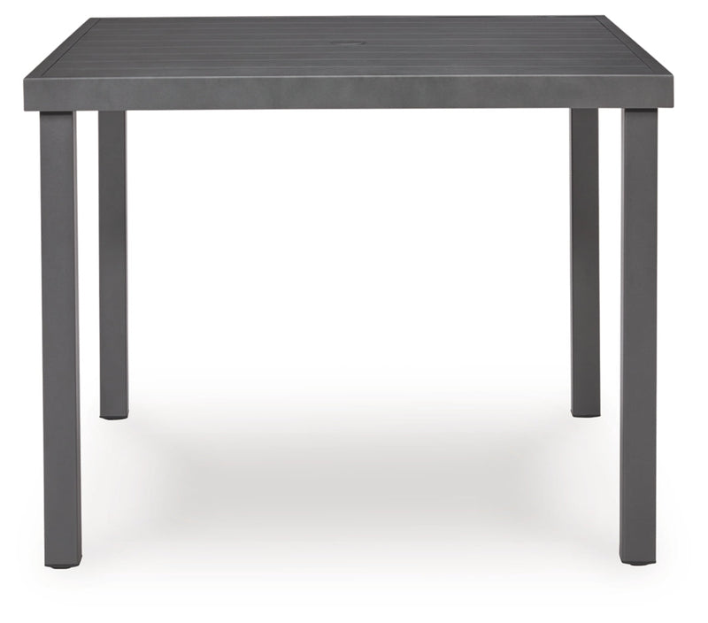 Point Bonita Square Dining Table with Umbrella Option