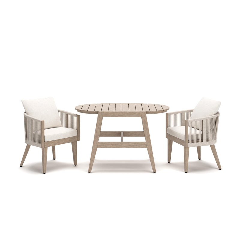 Ivory Vine Chairs w/CUSH/Table Outdoor Default Title