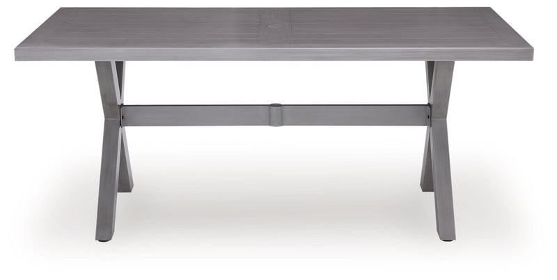 Dillon Beach RECT Dining Table with Umbrella Option