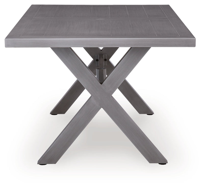 Dillon Beach RECT Dining Table with Umbrella Option