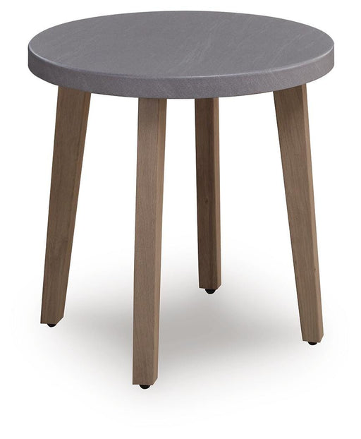 Francis Beach Round End Table Default Title
