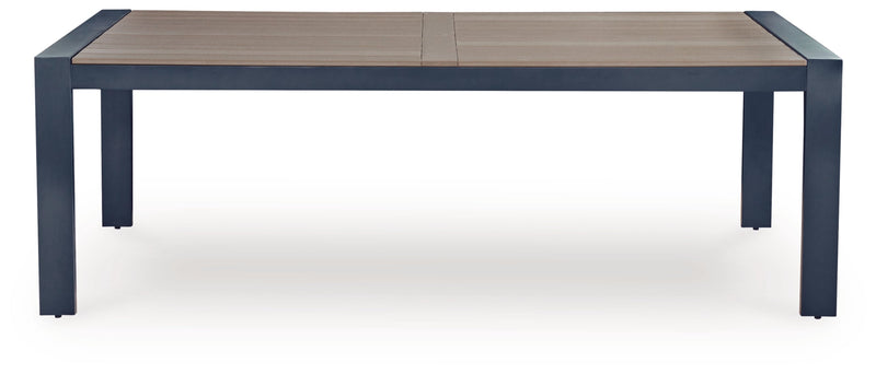 Mabry Shores RECT Dining Table with Umbrella Option