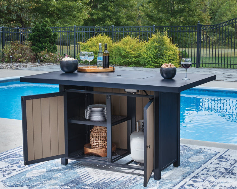 Mabry Shores RECT Bar Table w/Fire Pit