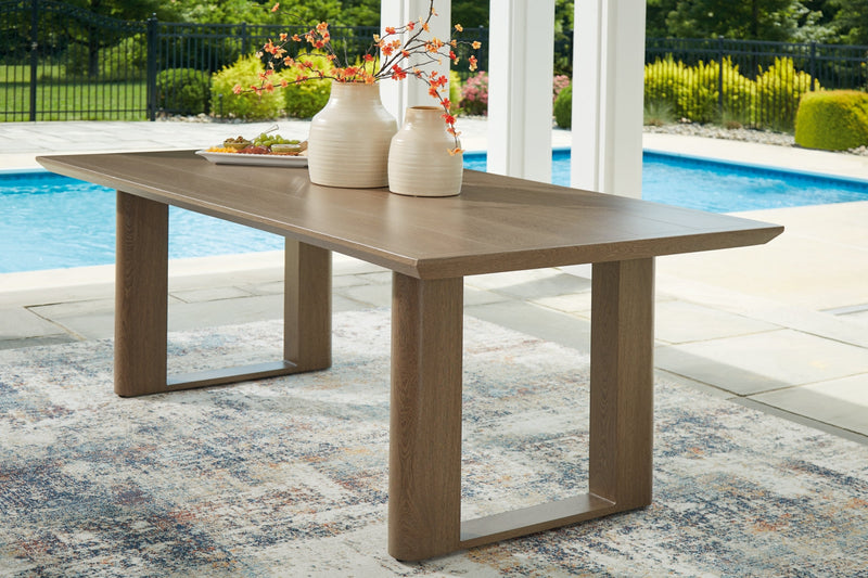 Serene Bay RECT Dining Table with Umbrella Option