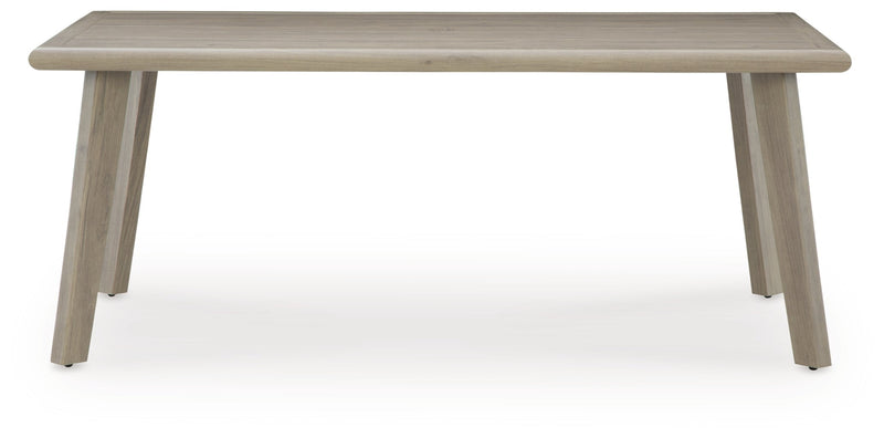 Carisbo RECT Dining Table with Umbrella Option