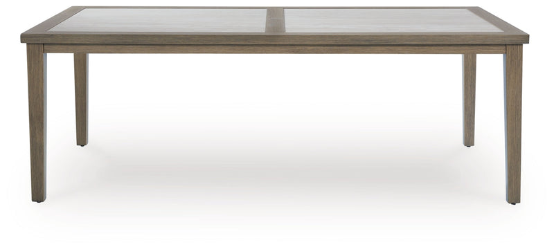 Rainier Ranch RECT Dining Table with Umbrella Option