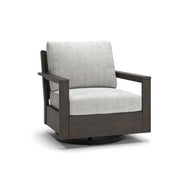 Mesa Valley Outdoor Outdoor Swivel Lounge Chair with Cushion Light Gray Dark Brown