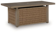 Revare Beach Rectangular Fire Pit Table Default Title